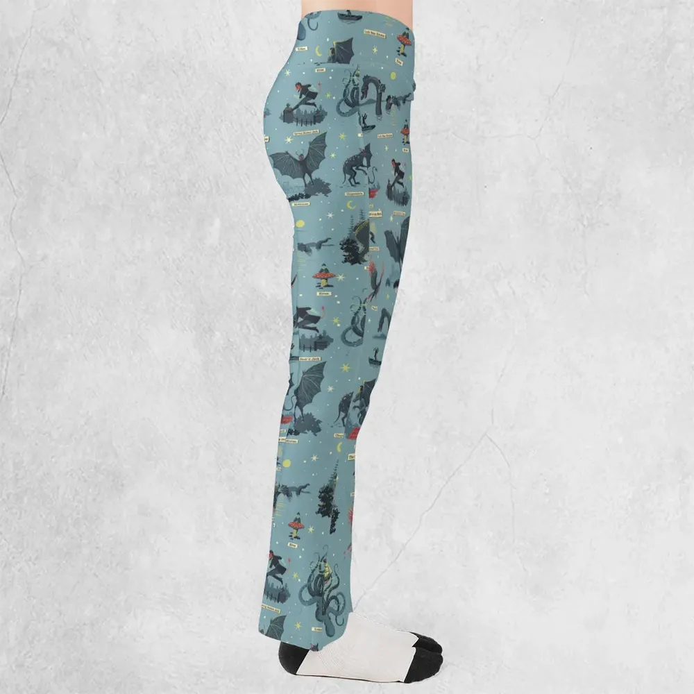 Paranormal Creatures Flare Leggings - 2