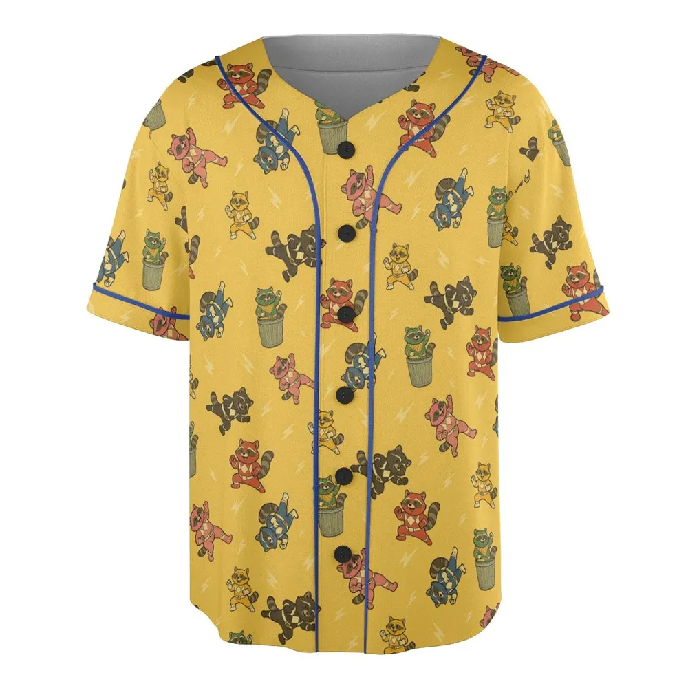 Morphin Time Trash Panda Unisex Baseball Jersey - 3