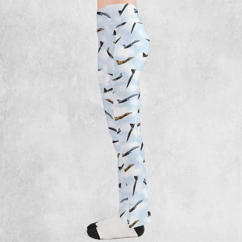 Top Gun Aircraft Flare Leggings - 3