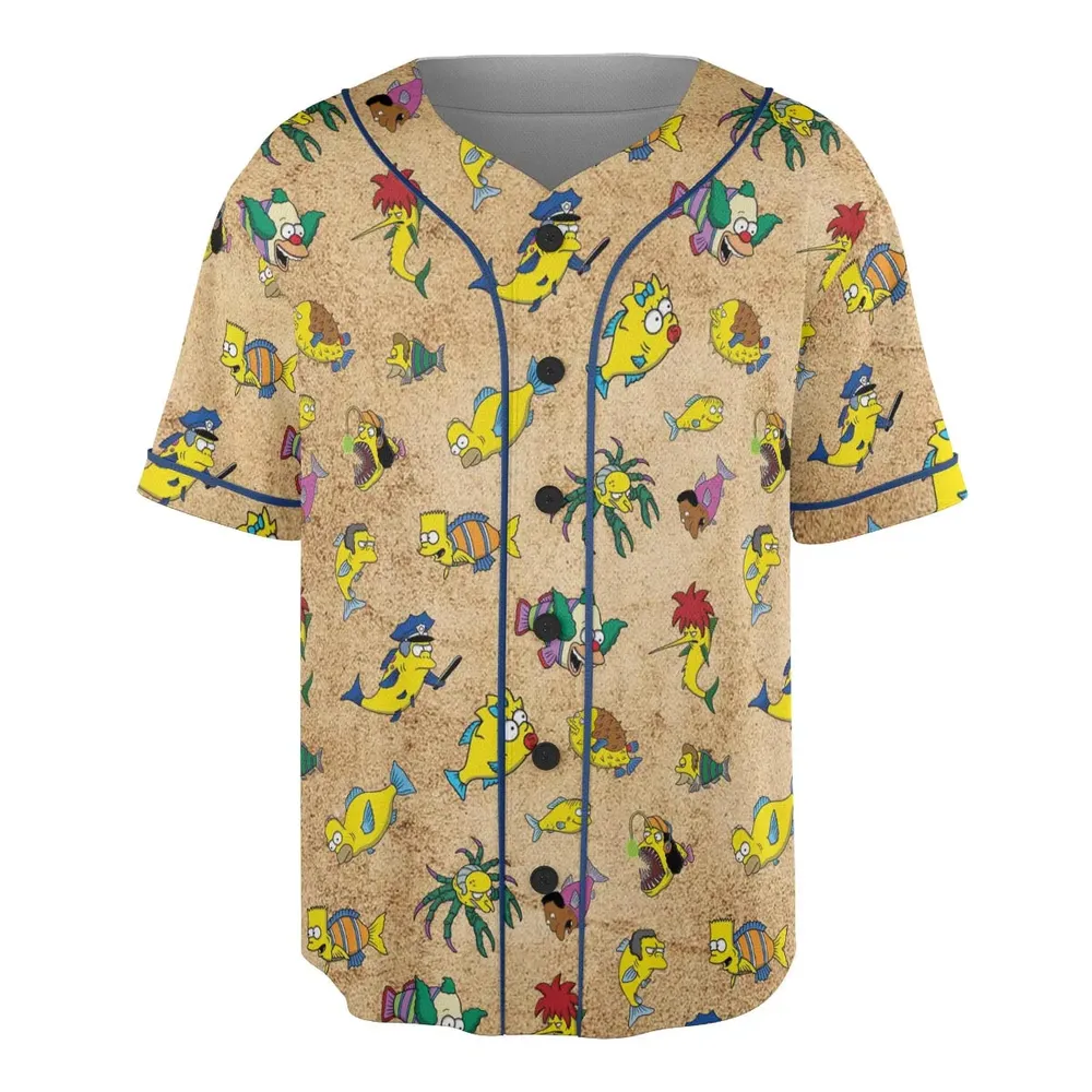 Shrimpsons The Simpsons Unisex Baseball Jersey - 3