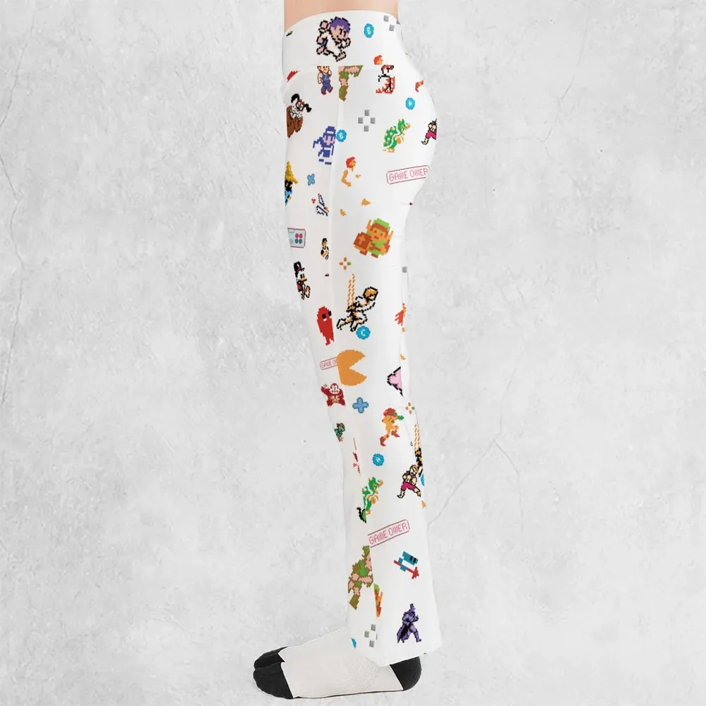 Iconic Video Game Characters Flare Leggings - 3