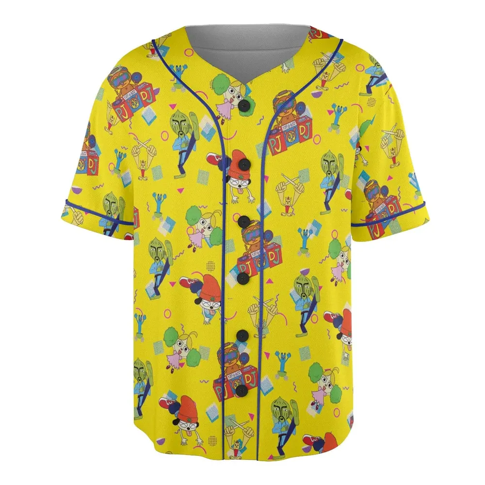 Parappa and Friends Unisex Baseball Jersey - 3