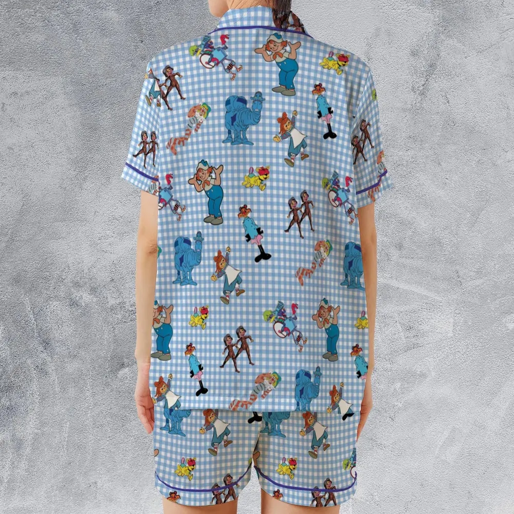 Wholesome Memories Stitched Raggedy Ann & Andy Satin Short-Sleeve Pajamas Set - 2
