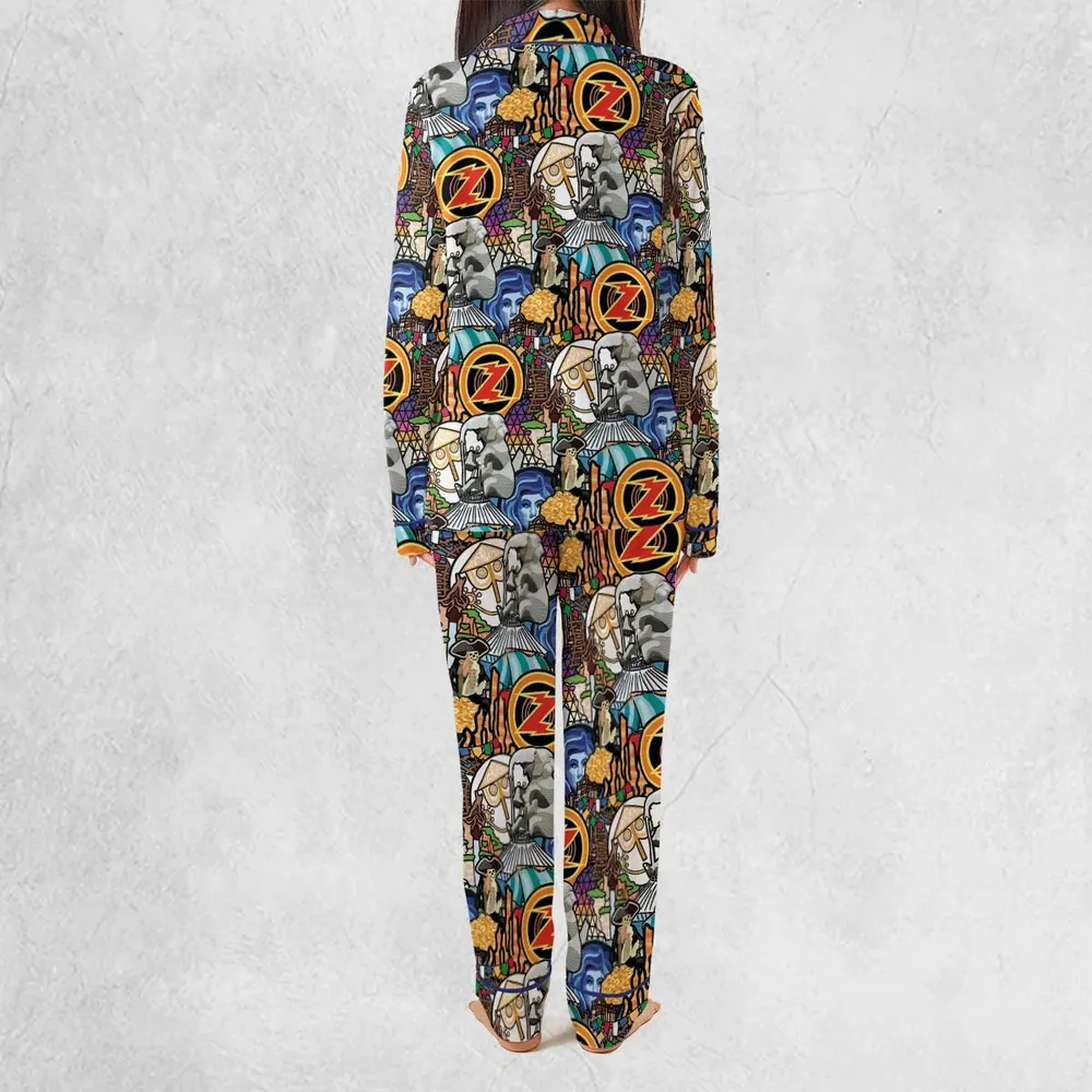 Ride Icon Collage Pajamas Set - 3