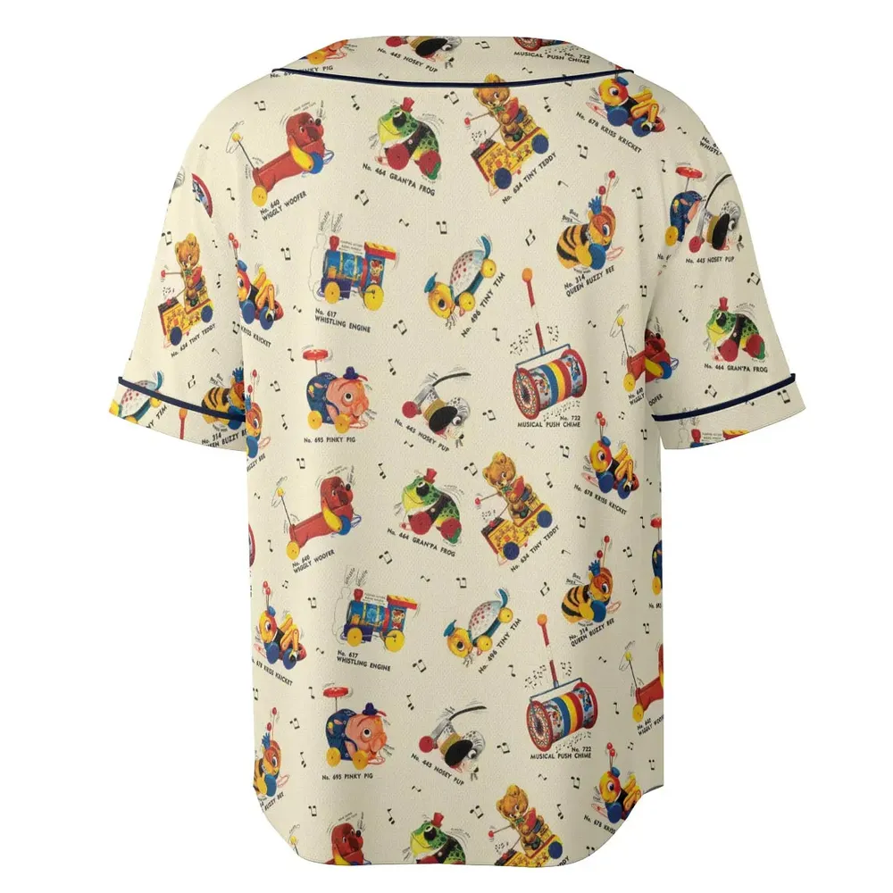 Vintage FP Toys Unisex Baseball Jersey - 4