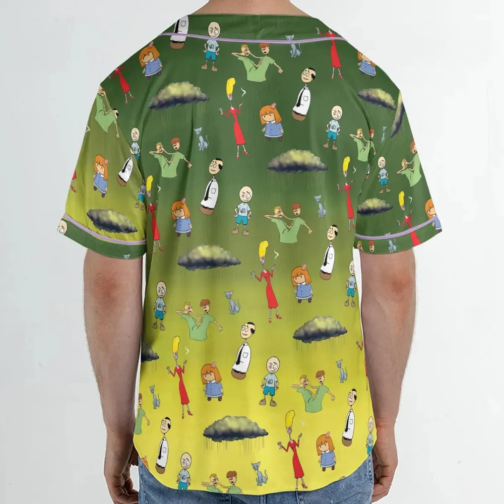 The Oblongs Retro TV Show Unisex Baseball Jersey - 2