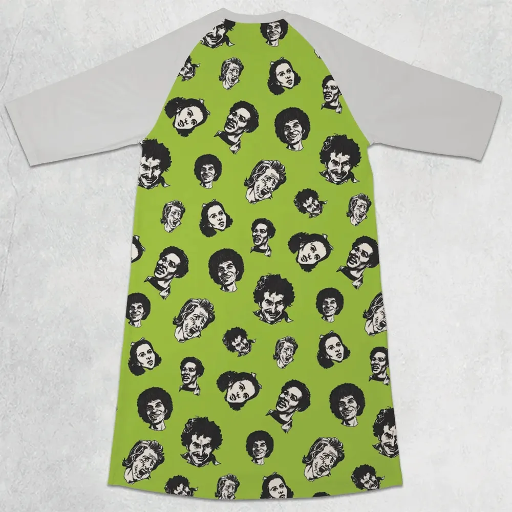 They're Sweathogs Welcome Back Kotter 3/4 Sleeve Raglan Dress - 2