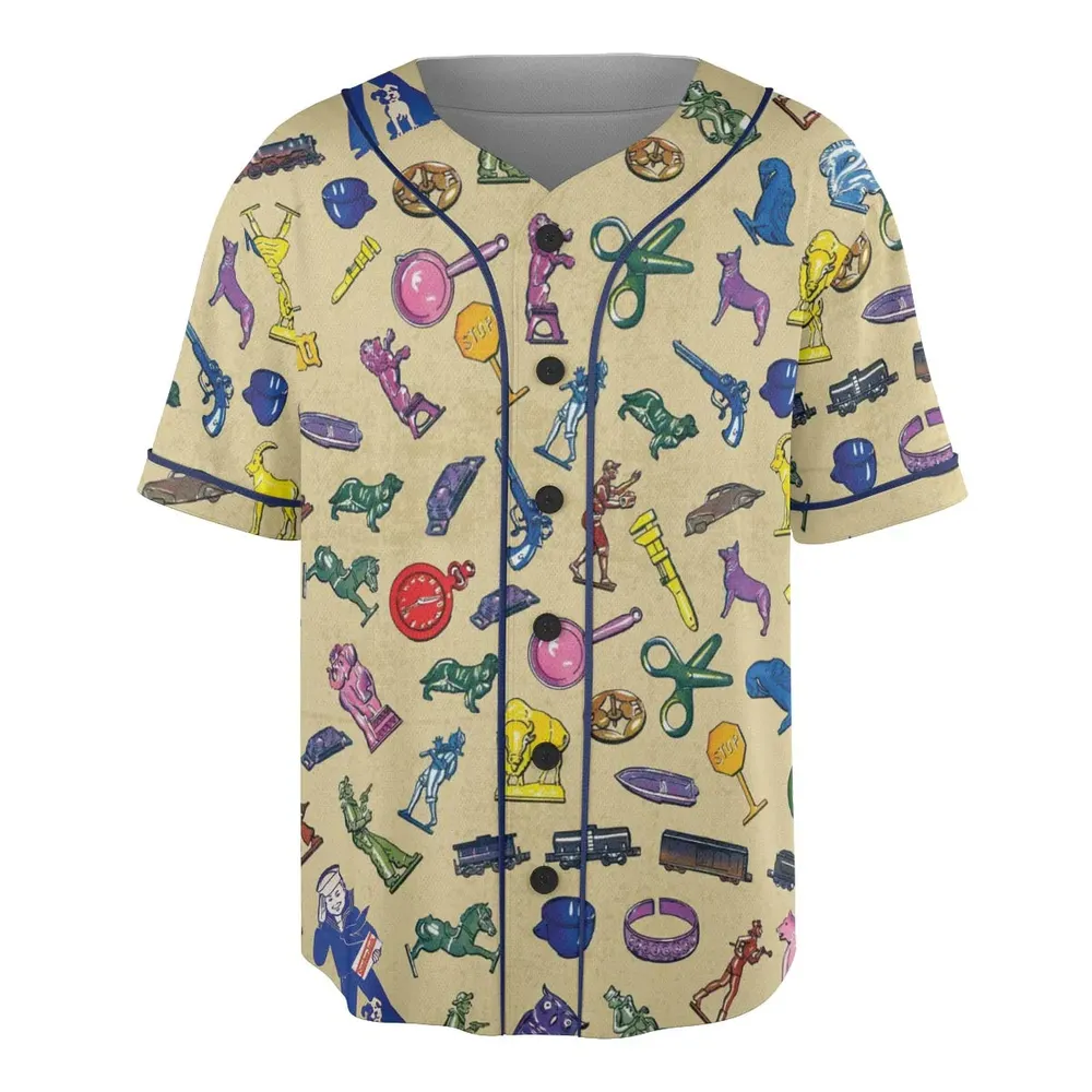 60s Cracker Jack Prizes Unisex Baseball Jersey - 3