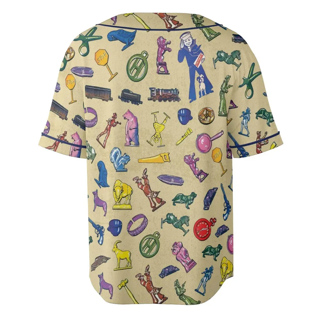 60s Cracker Jack Prizes Unisex Baseball Jersey - 4