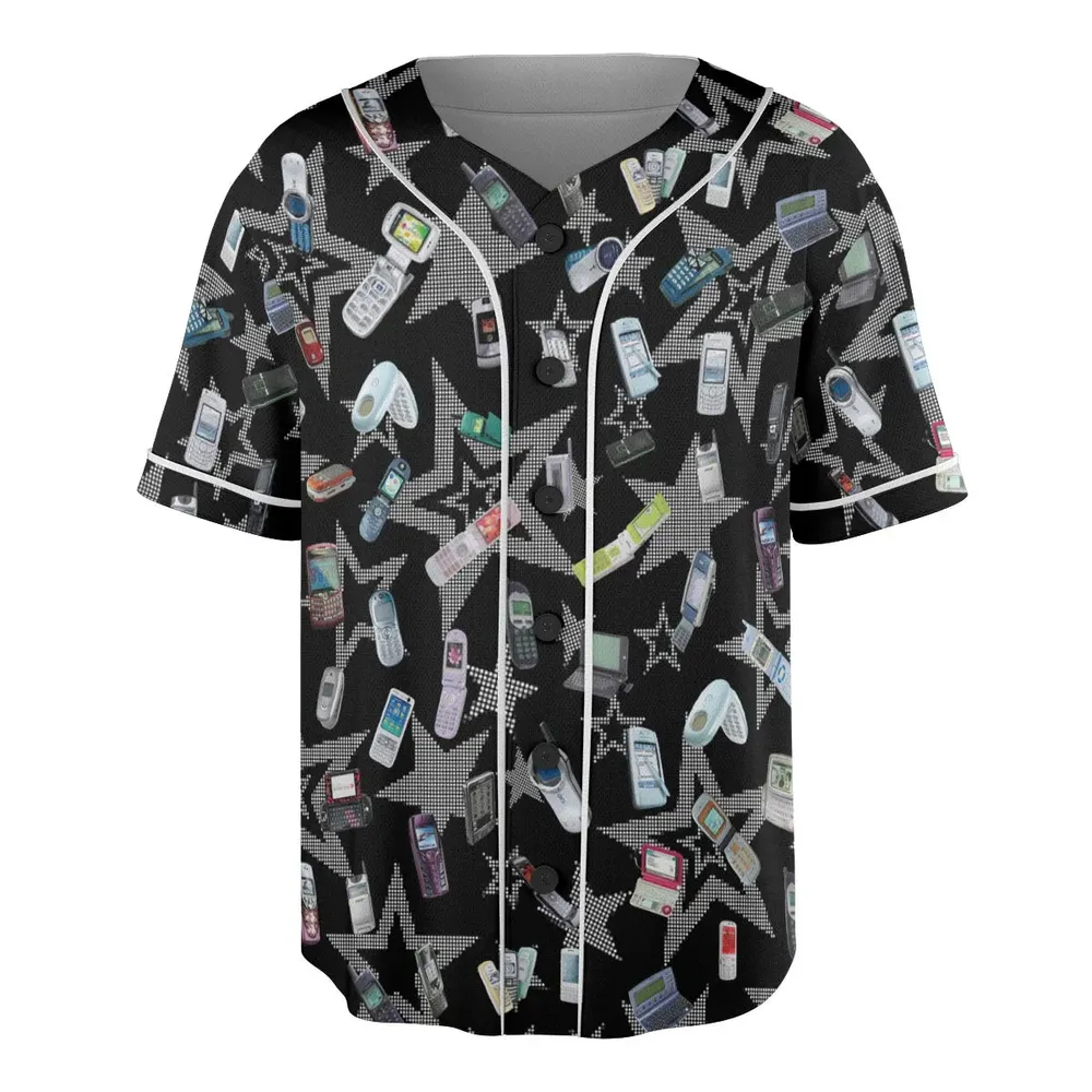 Retro Futurism Unisex Baseball Jersey - 3