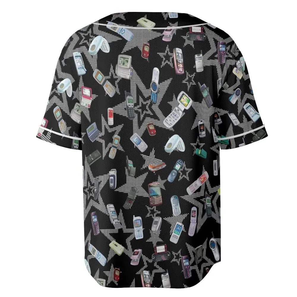 Retro Futurism Unisex Baseball Jersey - 4