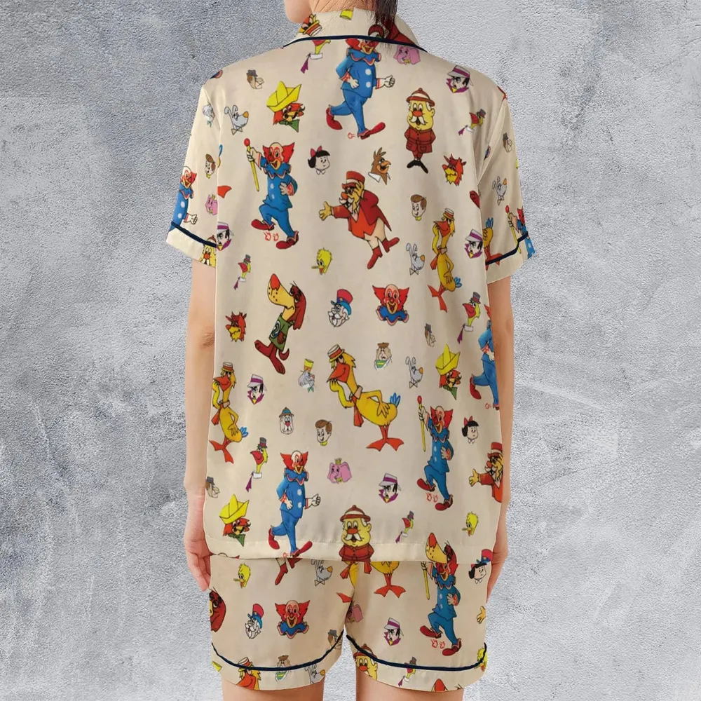 Bozo The Clown And Friends Satin Short-Sleeve Pajamas Set - 2