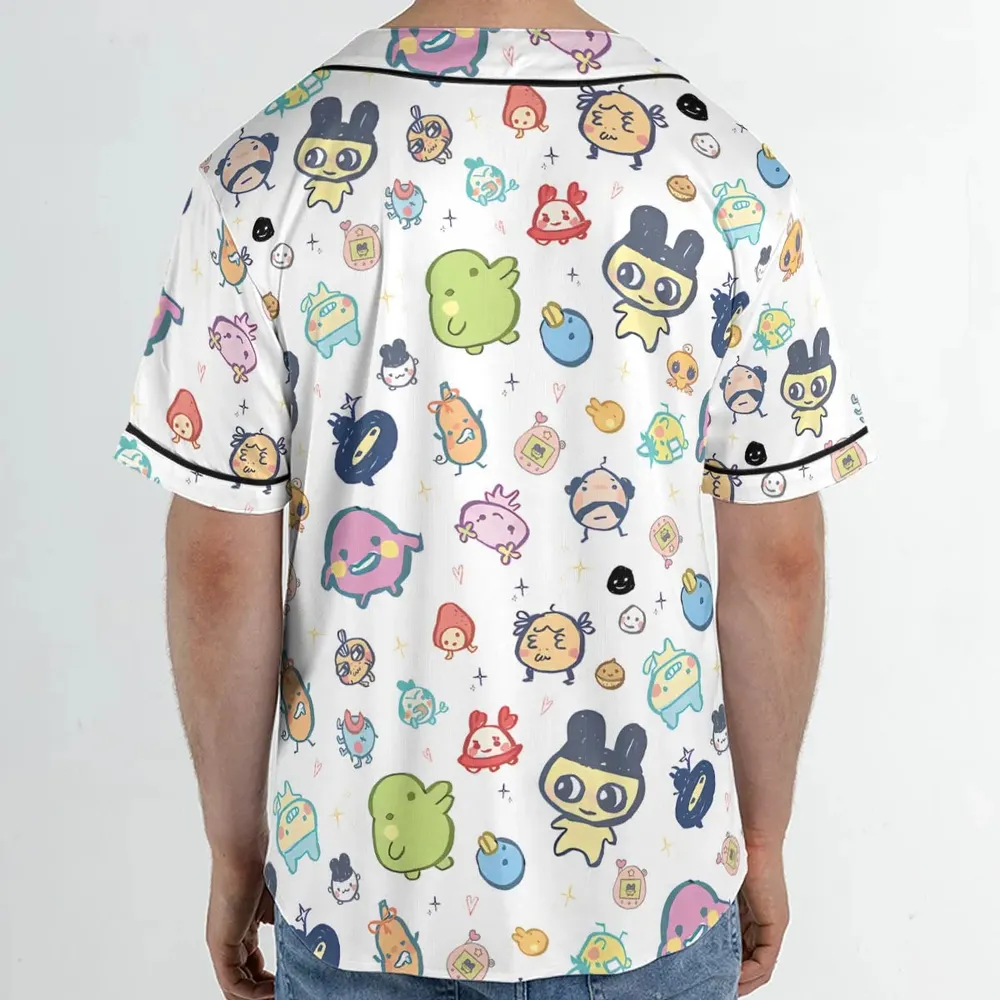 Digital Pets Tamagotchi Unisex Baseball Jersey - 2