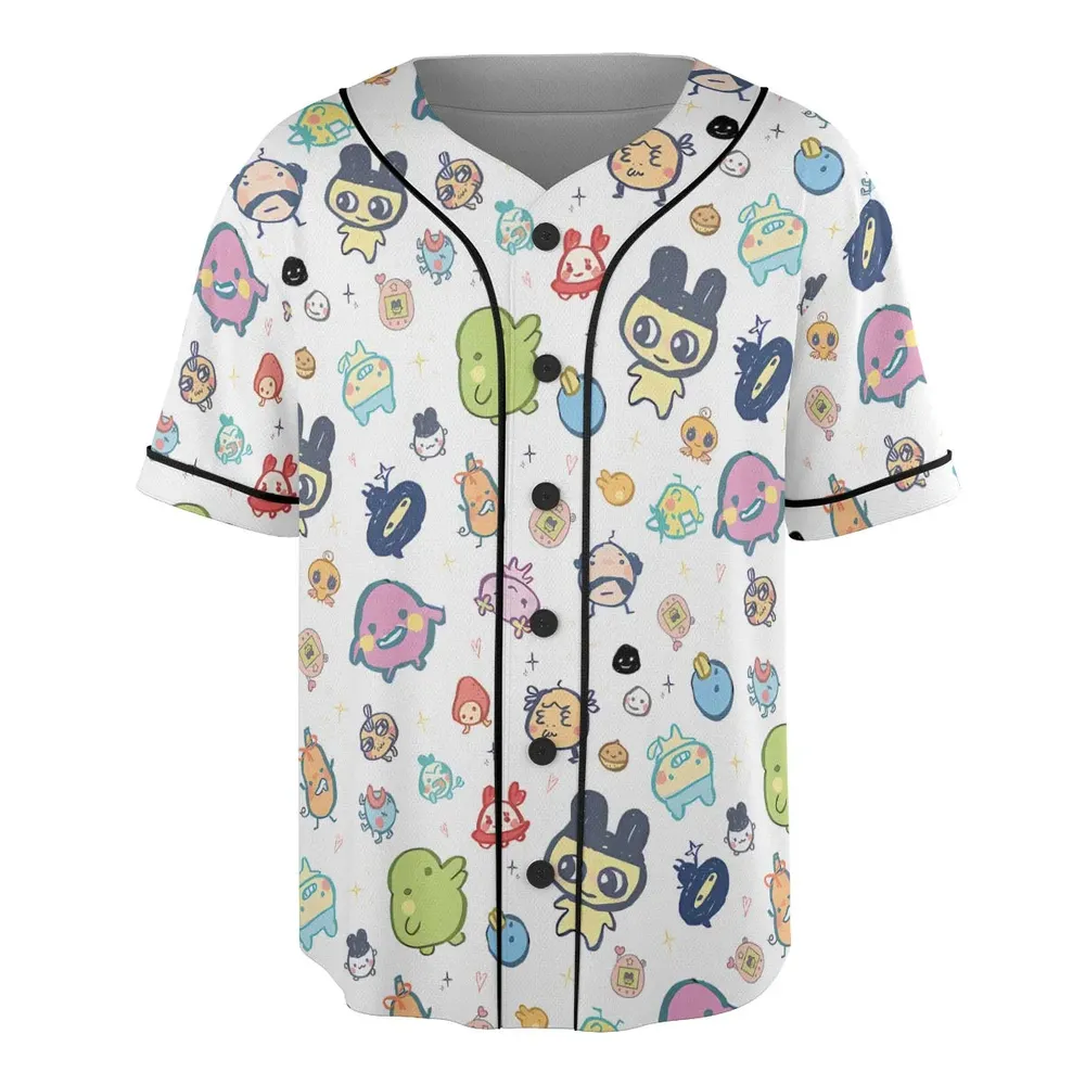 Digital Pets Tamagotchi Unisex Baseball Jersey - 3