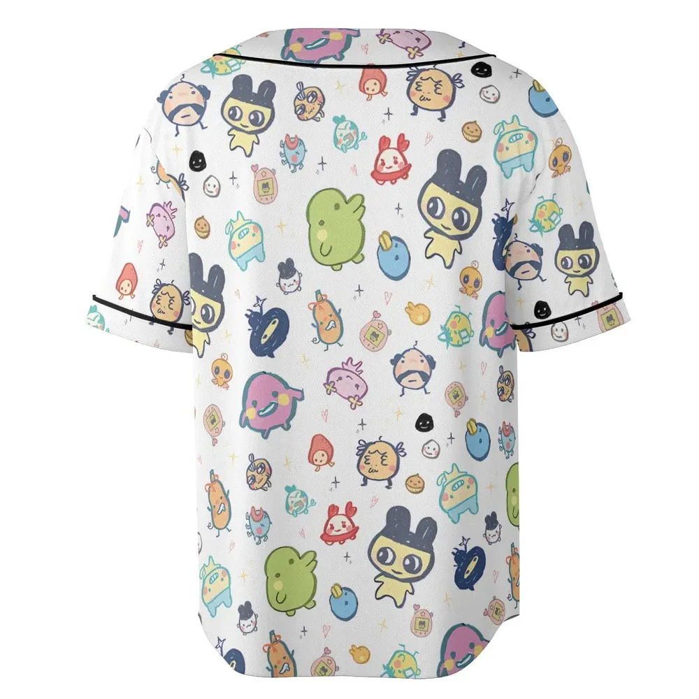 Digital Pets Tamagotchi Unisex Baseball Jersey - 4