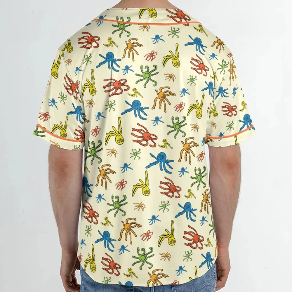 Walks Creeps Tumbles Wacky Wallwalkers Unisex Baseball Jersey - 2