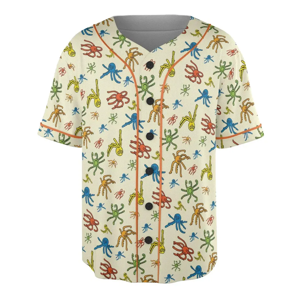 Walks Creeps Tumbles Wacky Wallwalkers Unisex Baseball Jersey - 3