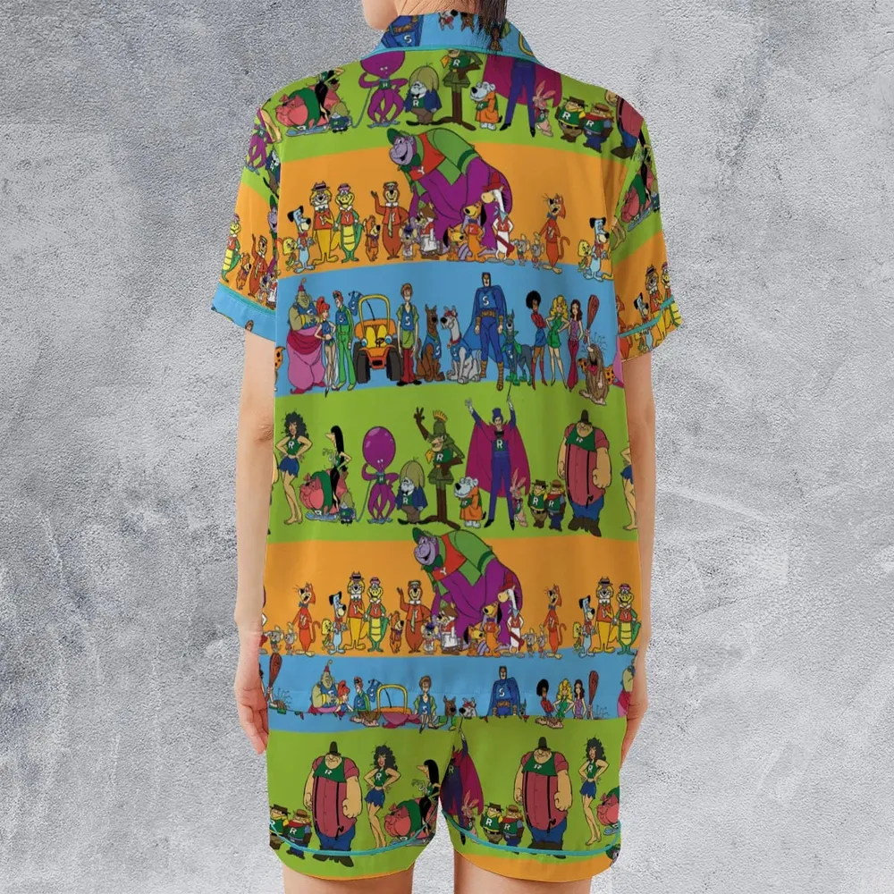 Yogi Yahooeys Scooby Doodies Really Rottens Laffalympics Satin Short-Sleeve Pajamas Set - 2