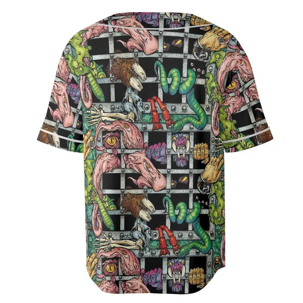 Castle Grayskull Dungeon He-man And The Masters Of The Universe Unisex Baseball Jersey - 4