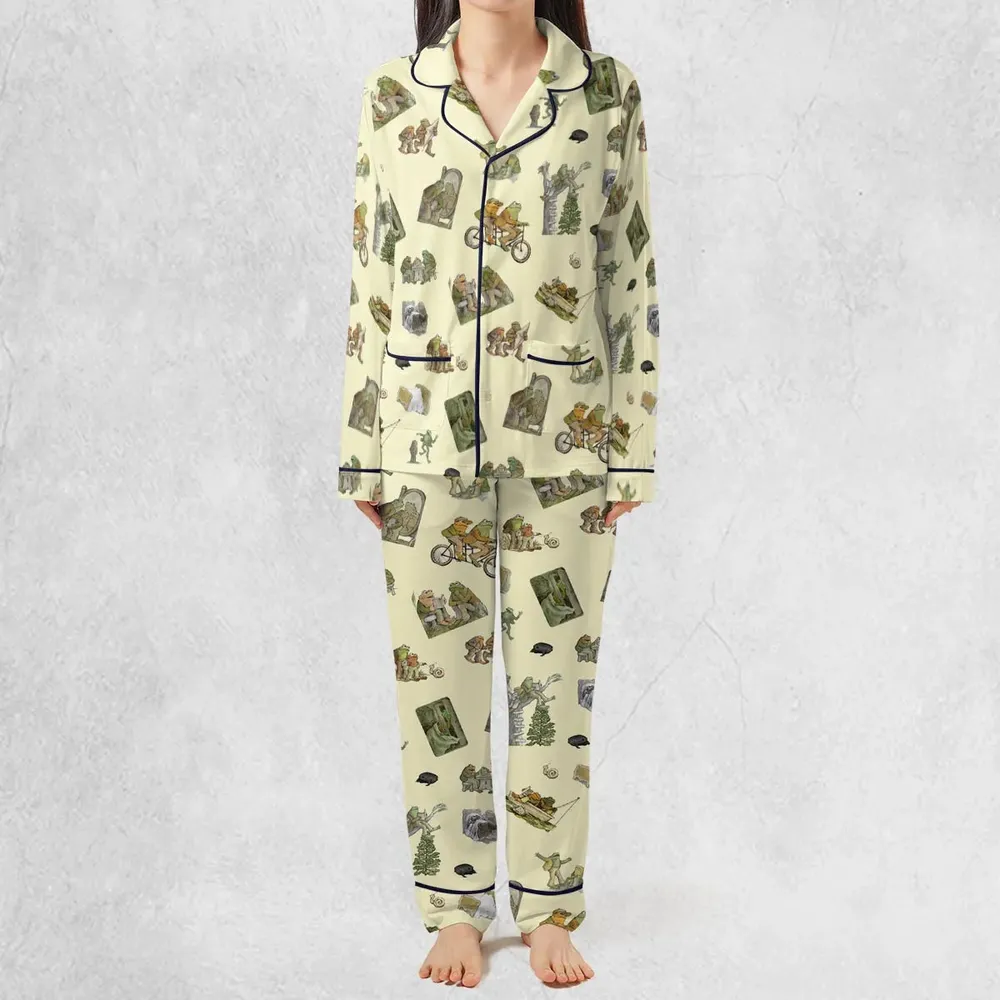 Frog and Toad Pattern Pajamas Set - 2