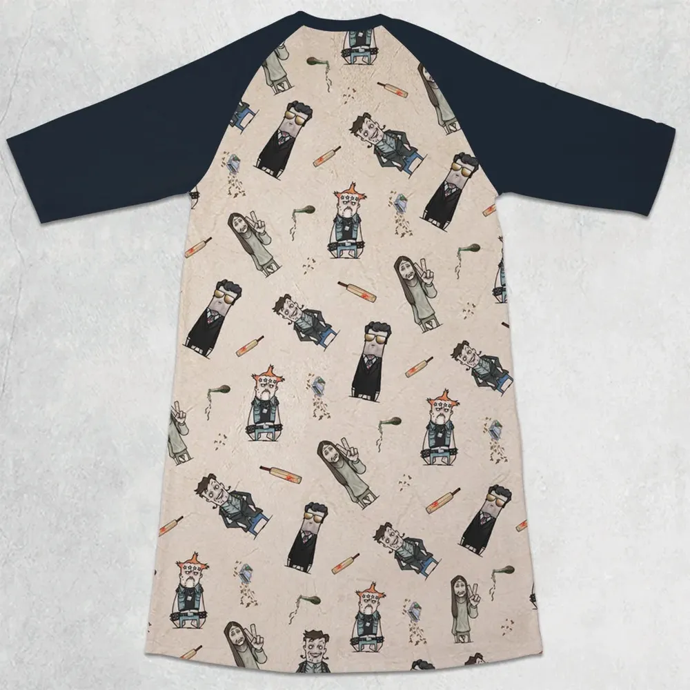 80s Madness The Young Ones 3/4 Sleeve Raglan Dress - 2