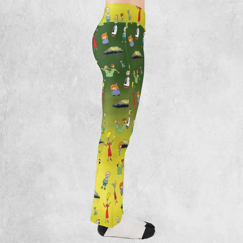 The Oblongs Retro TV Show Flare Leggings - 2