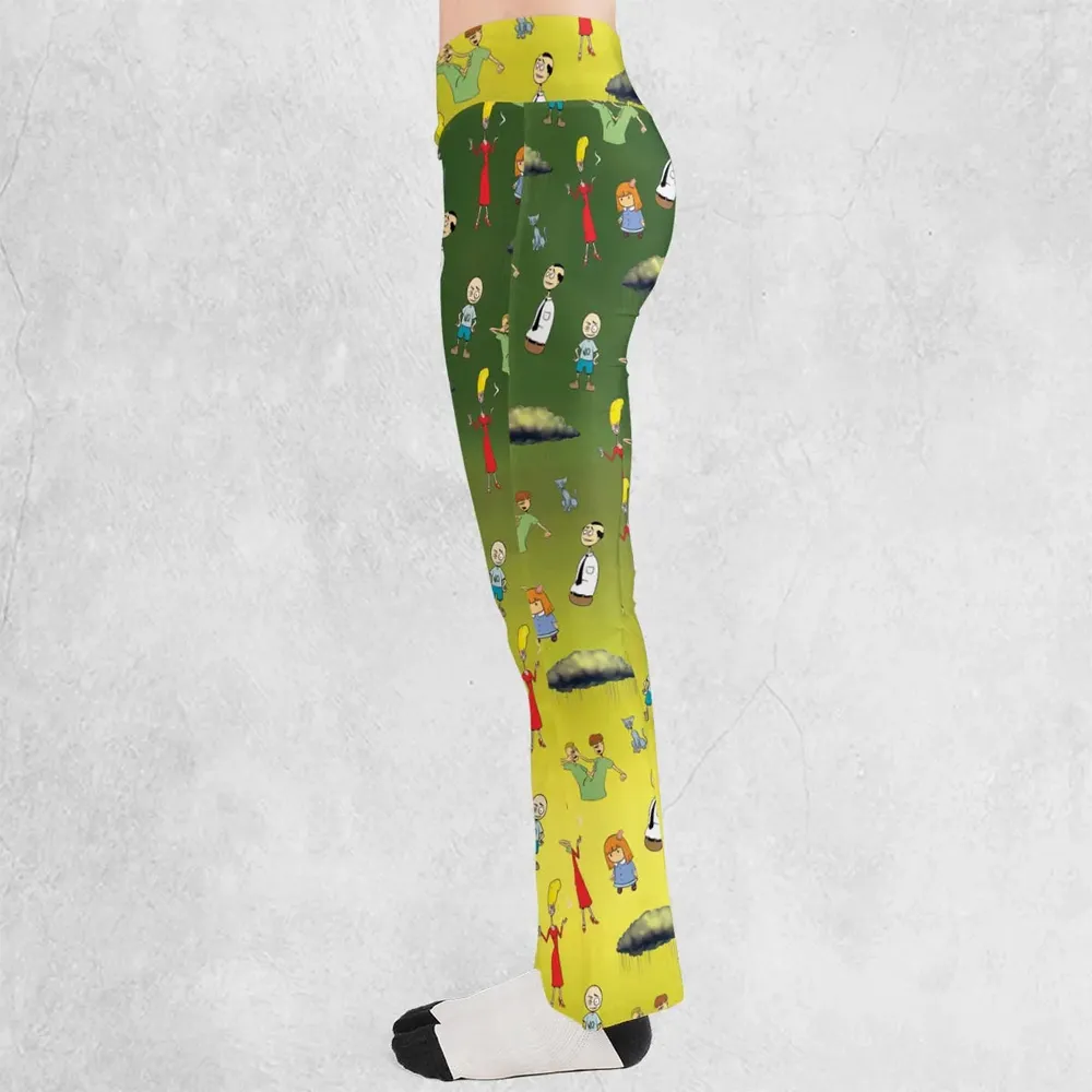 The Oblongs Retro TV Show Flare Leggings - 3
