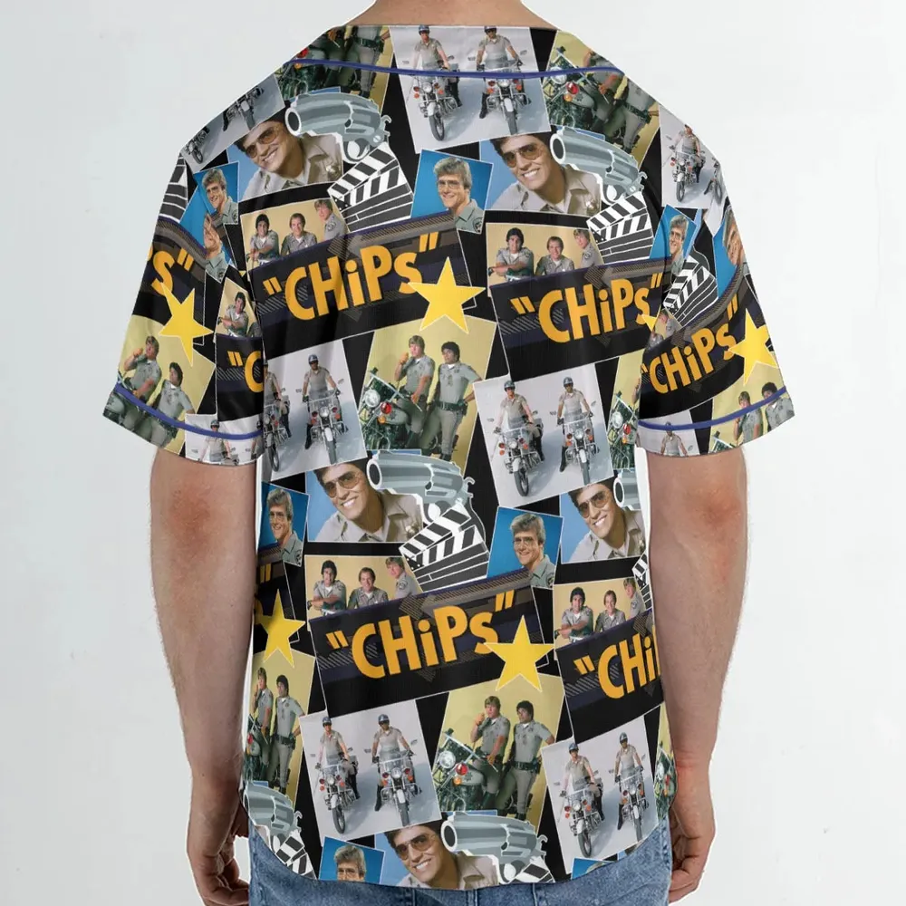 70s Flashback Chips Unisex Baseball Jersey - 2