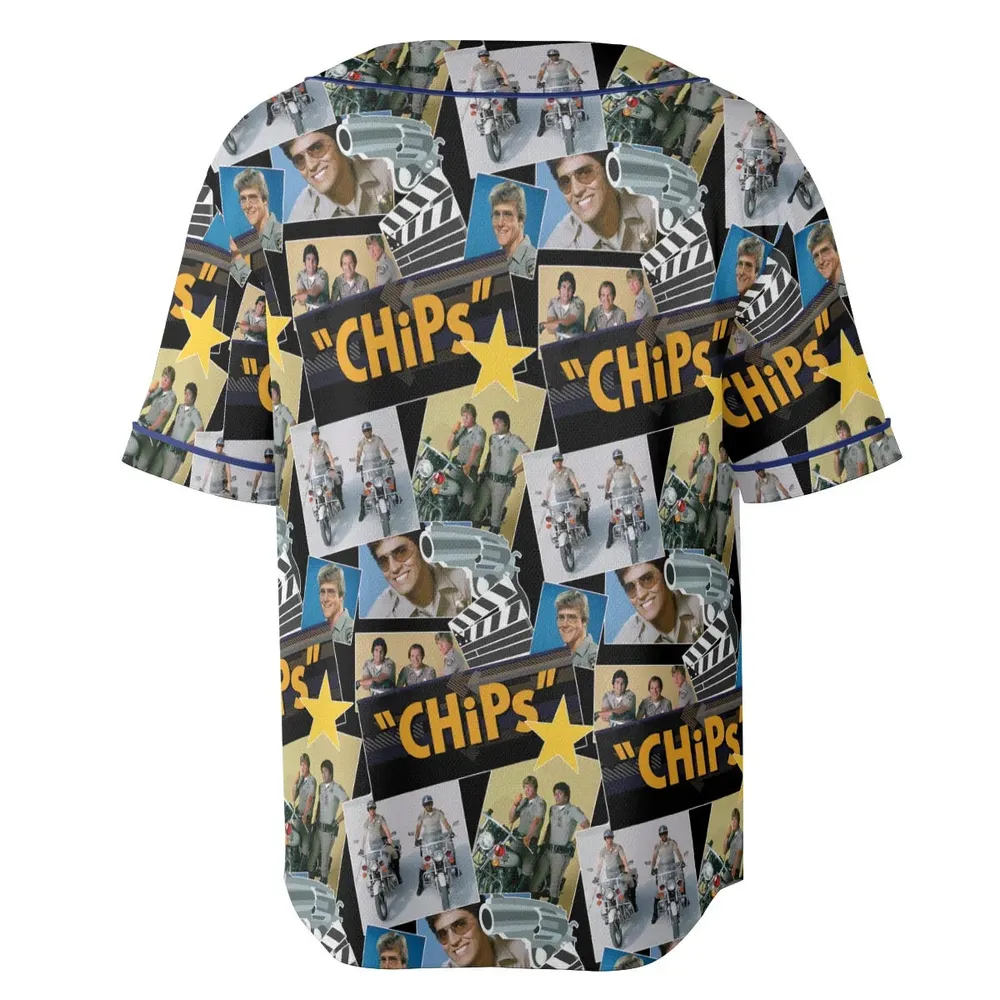 70s Flashback Chips Unisex Baseball Jersey - 4