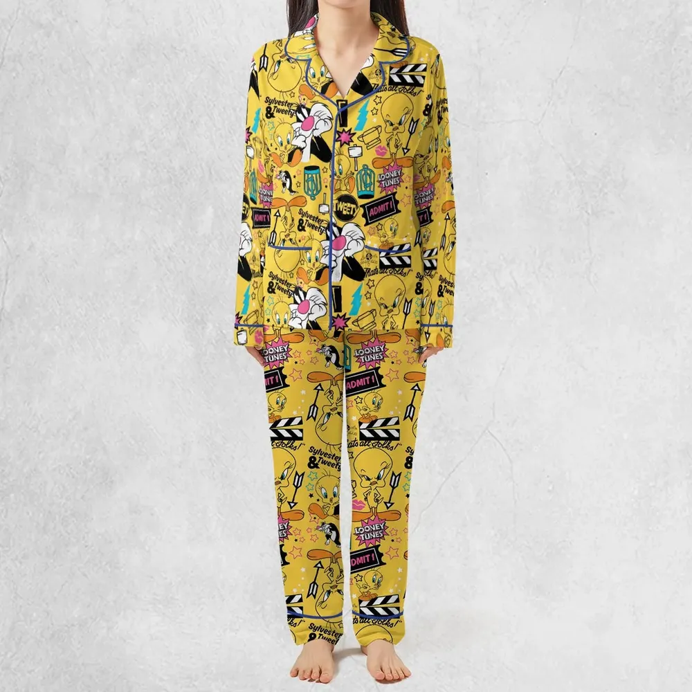 Cartoon Drip Looney Tunes Pajamas Set - 2