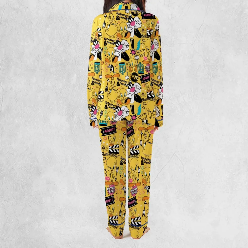 Cartoon Drip Looney Tunes Pajamas Set - 3