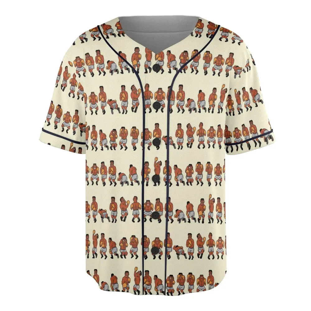 Mike Tyson's Punch-Out!! Unisex Baseball Jersey - 3