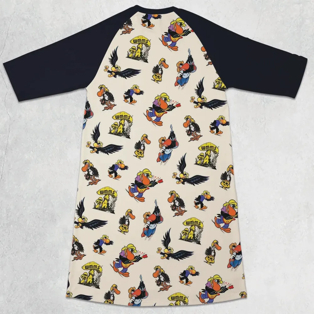 The Rock The Buzzard 3/4 Sleeve Raglan Dress - 2