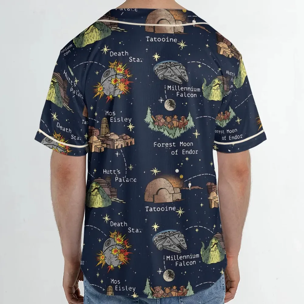 Points of Interest Star Wars Unisex Baseball Jersey - 2