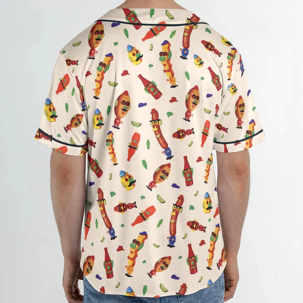 Meet the Mr. Potato Head Toy Family Unisex Baseball Jersey - 2