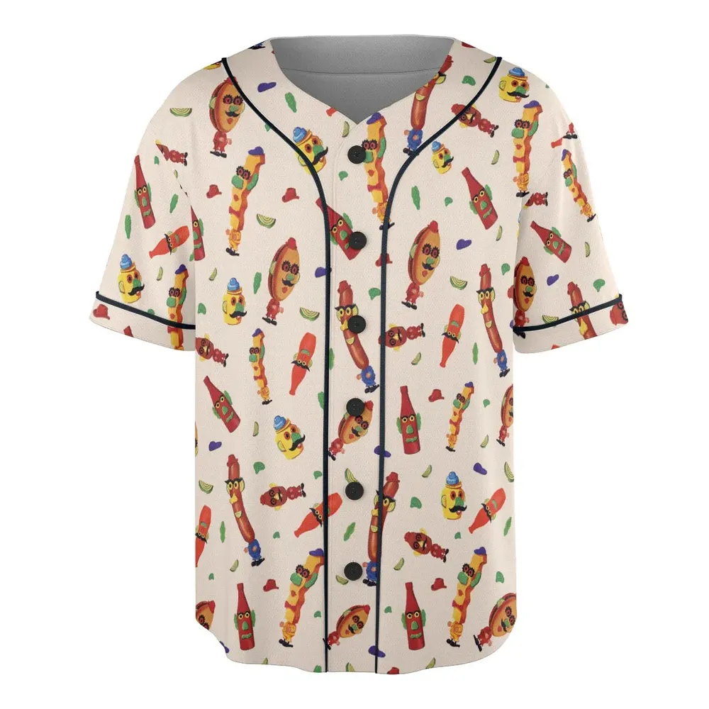 Meet the Mr. Potato Head Toy Family Unisex Baseball Jersey - 3