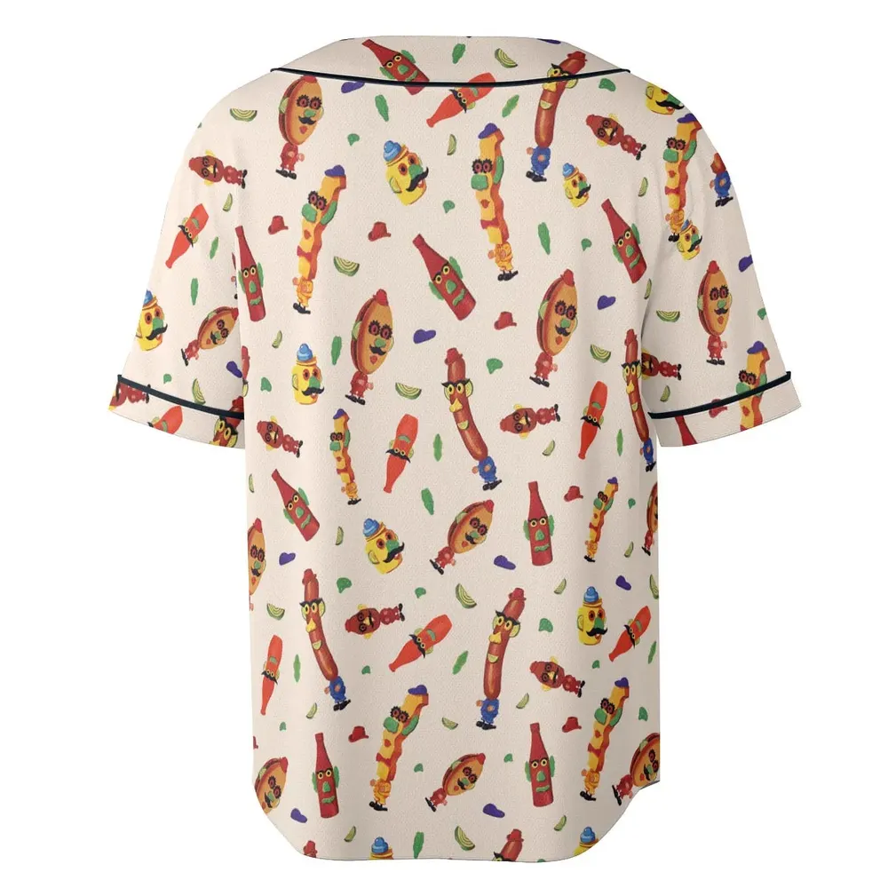 Meet the Mr. Potato Head Toy Family Unisex Baseball Jersey - 4