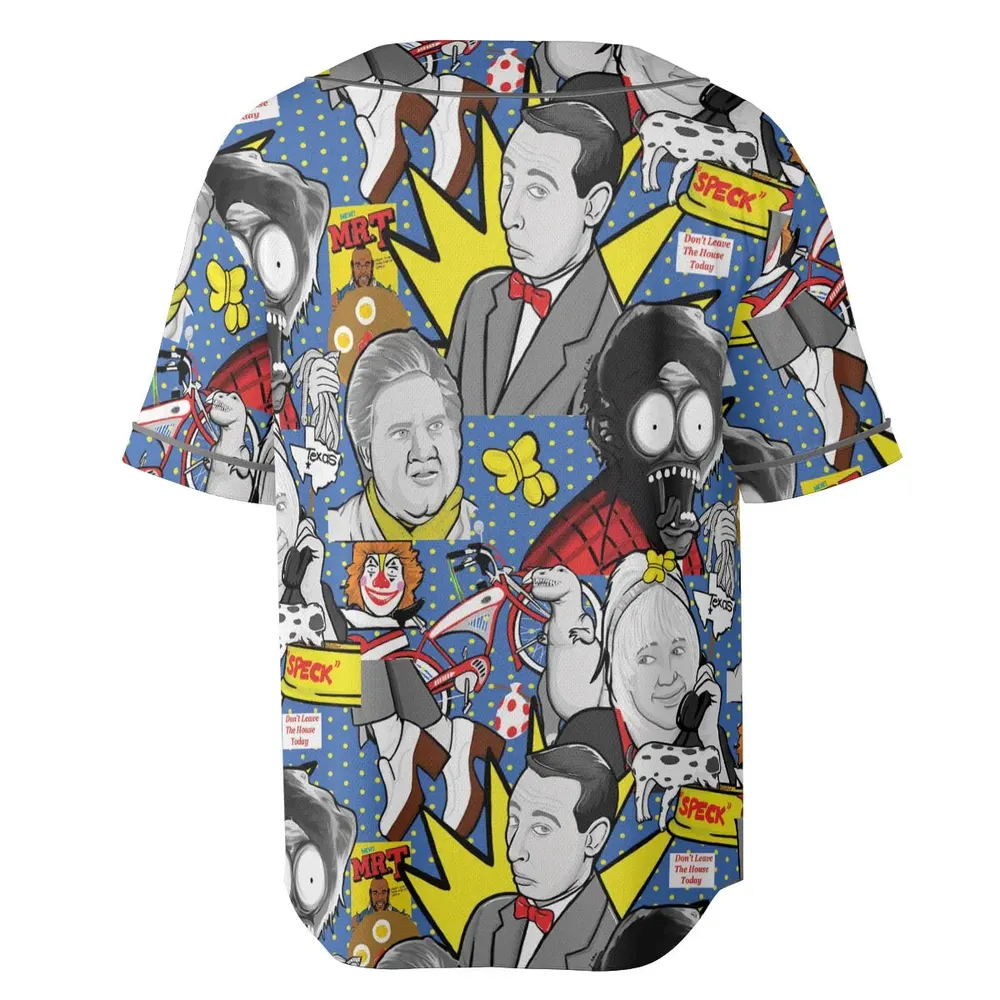 Don't Leave The House Today Pee Wee's Big Adventure Unisex Baseball Jersey - 4