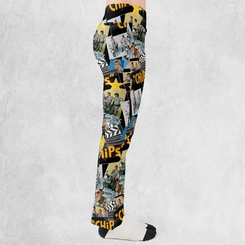 70s Flashback Chips Flare Leggings - 2