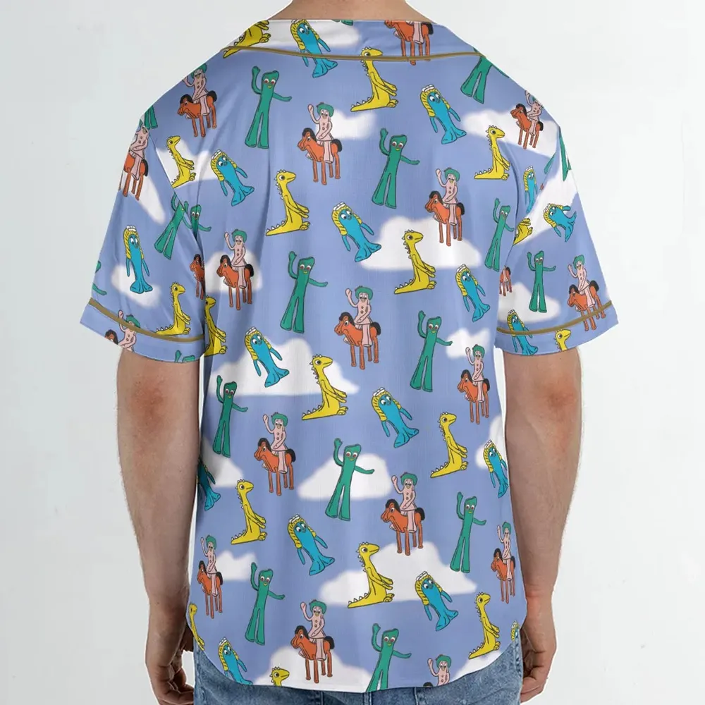 Gumby Characters Unisex Baseball Jersey - 2