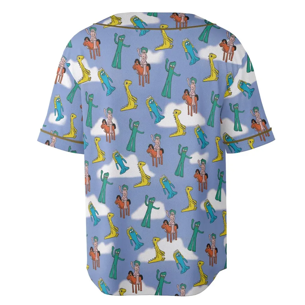 Gumby Characters Unisex Baseball Jersey - 4