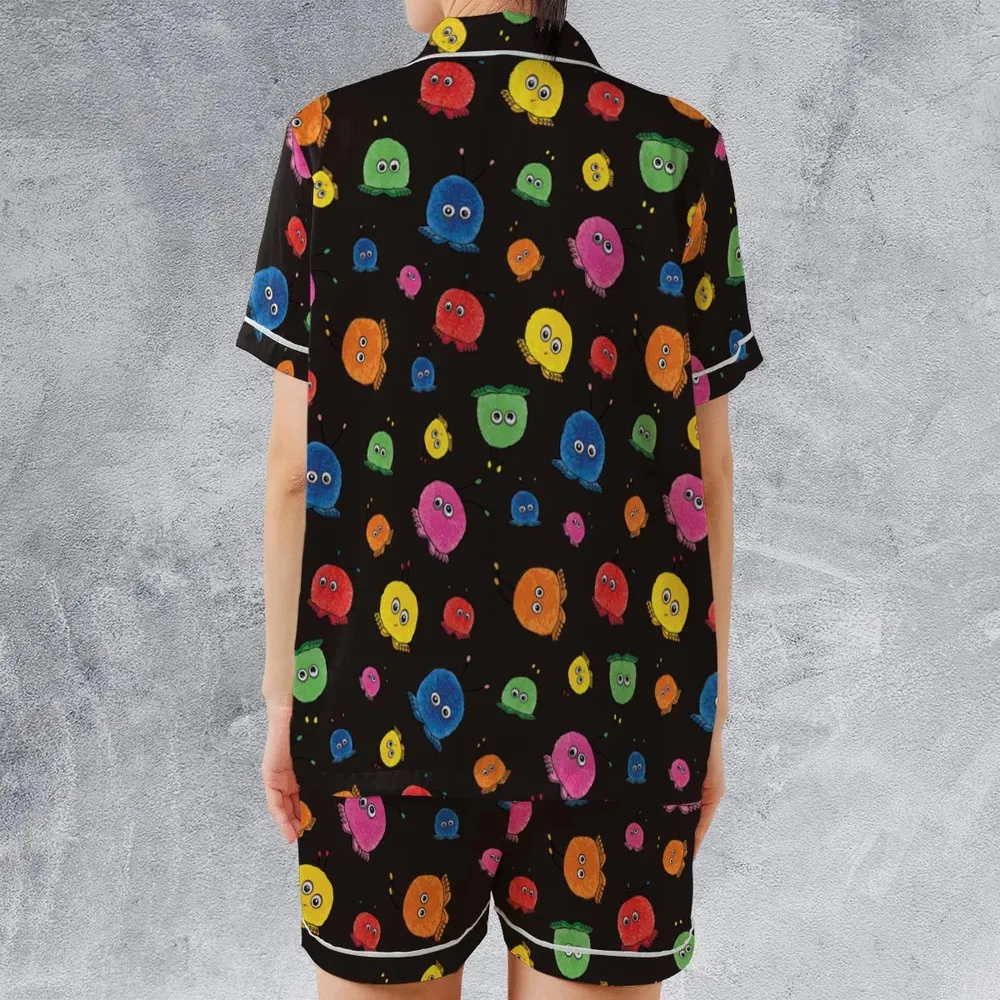 Vintage Fur Toys Weepuls Satin Short-Sleeve Pajamas Set - 2