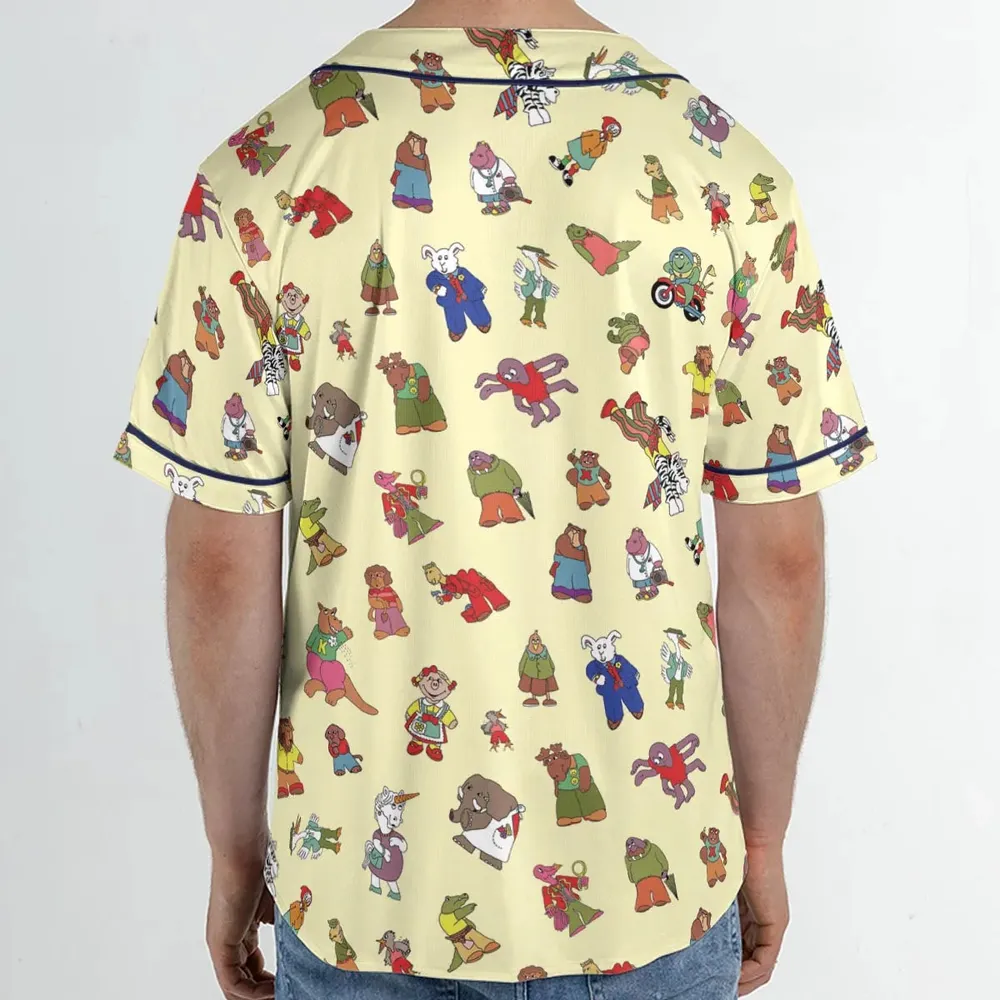 Sweet Pickles Characters Unisex Baseball Jersey - 2