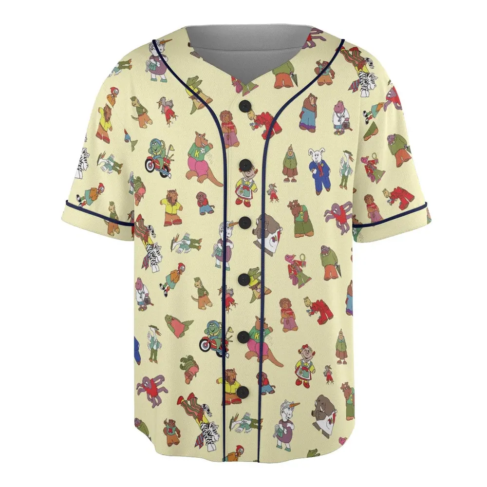 Sweet Pickles Characters Unisex Baseball Jersey - 3