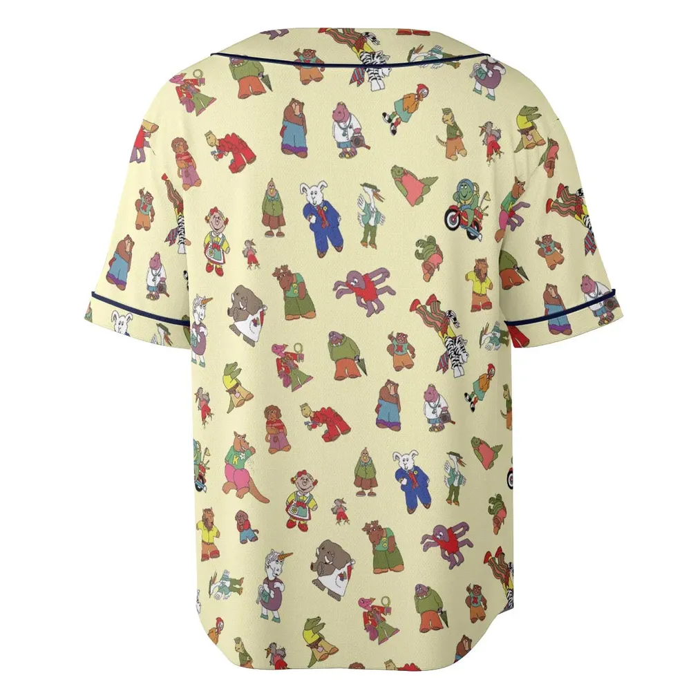 Sweet Pickles Characters Unisex Baseball Jersey - 4