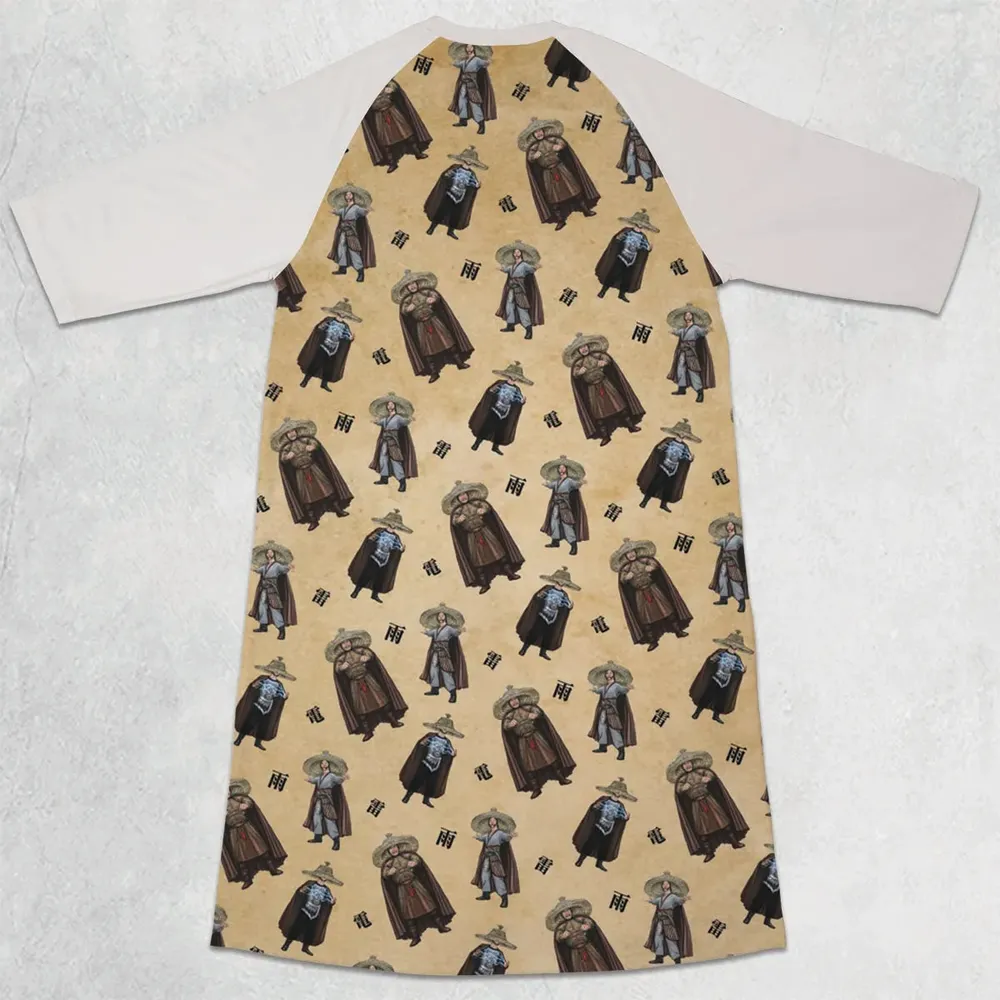A Storm Is Brewing 3/4 Sleeve Raglan Dress - 2