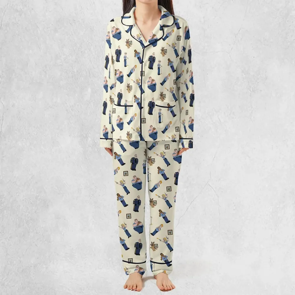 Cop Comedy Paradise Pd Pajamas Set - 2