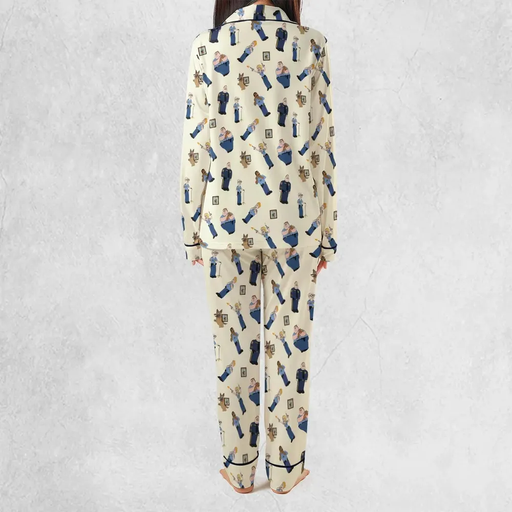 Cop Comedy Paradise Pd Pajamas Set - 3