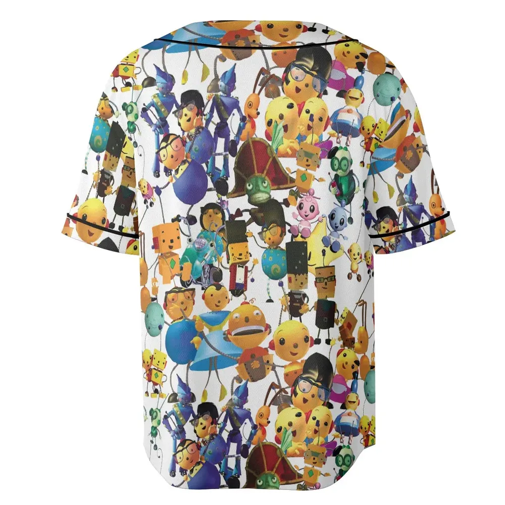 Rolie Polie Olie Seamless Unisex Baseball Jersey - 4