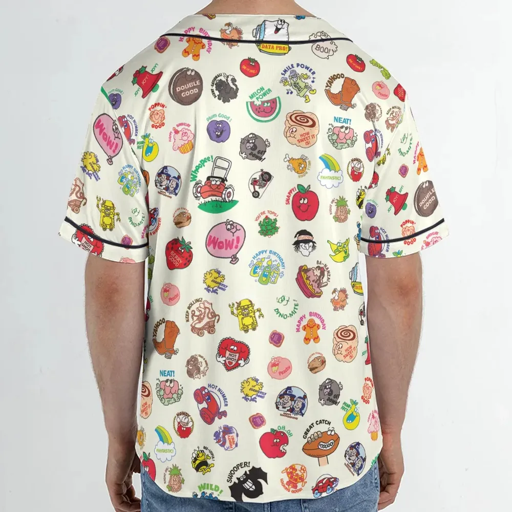 Vintage Trend Matte Scratch & Sniff Unisex Baseball Jersey - 2